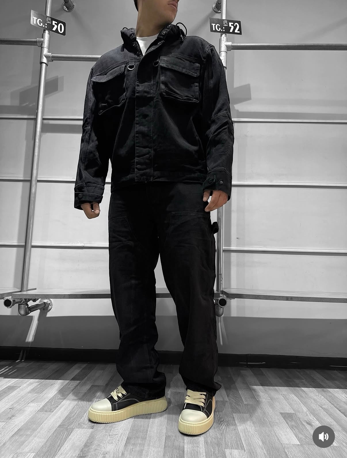 COORDINATO JEANS BLACK