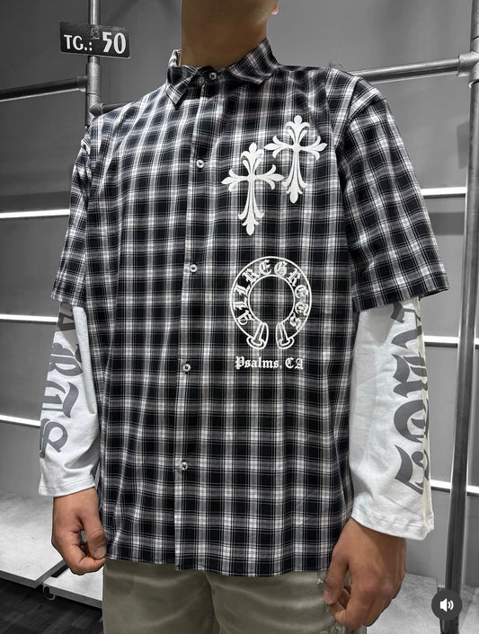 CAMICIA DOPPIA MANICA SU BASE CHR*ME